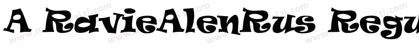 A RavieAlenRus Regular字体转换